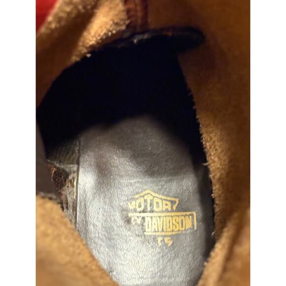 Harley-Davidson VTG Womens 8.5 Western Leather Harness Moto Biker Side-zip Boots - Picture 12 of 14